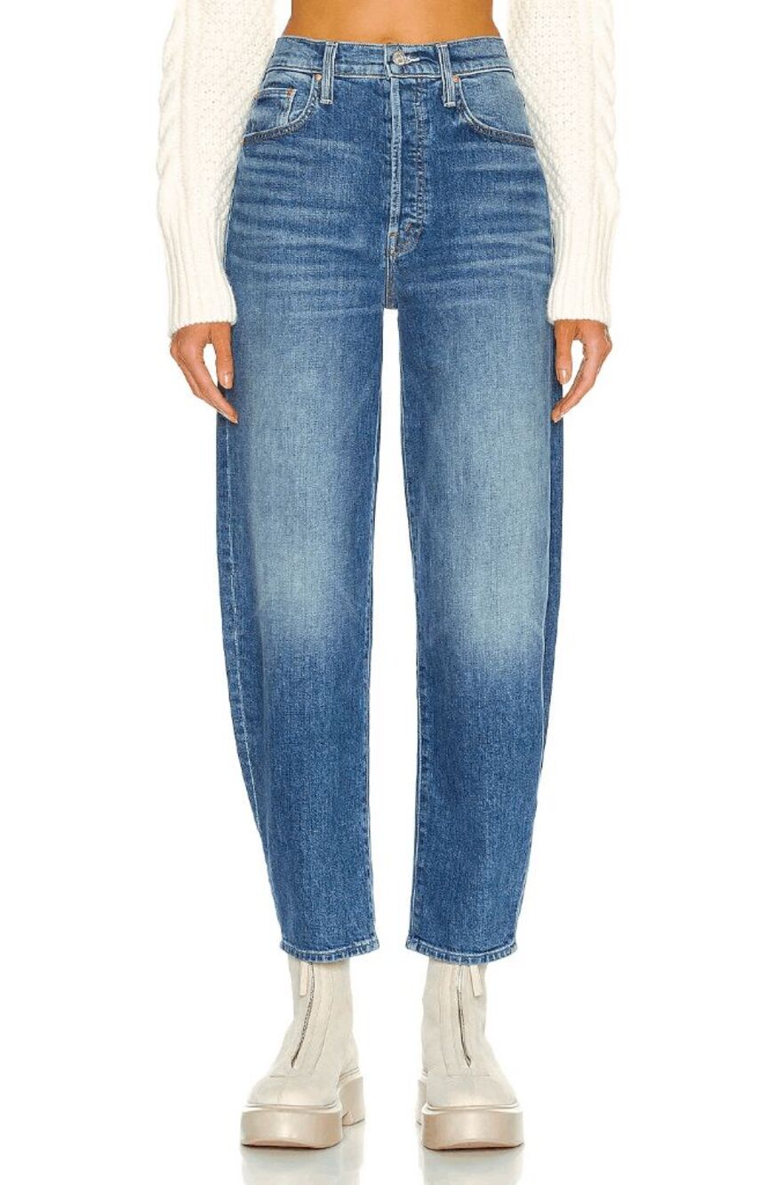MOTHER Cowboys Don't Cry Blue Denim Curbside Ankle Jeans Women's Size 27